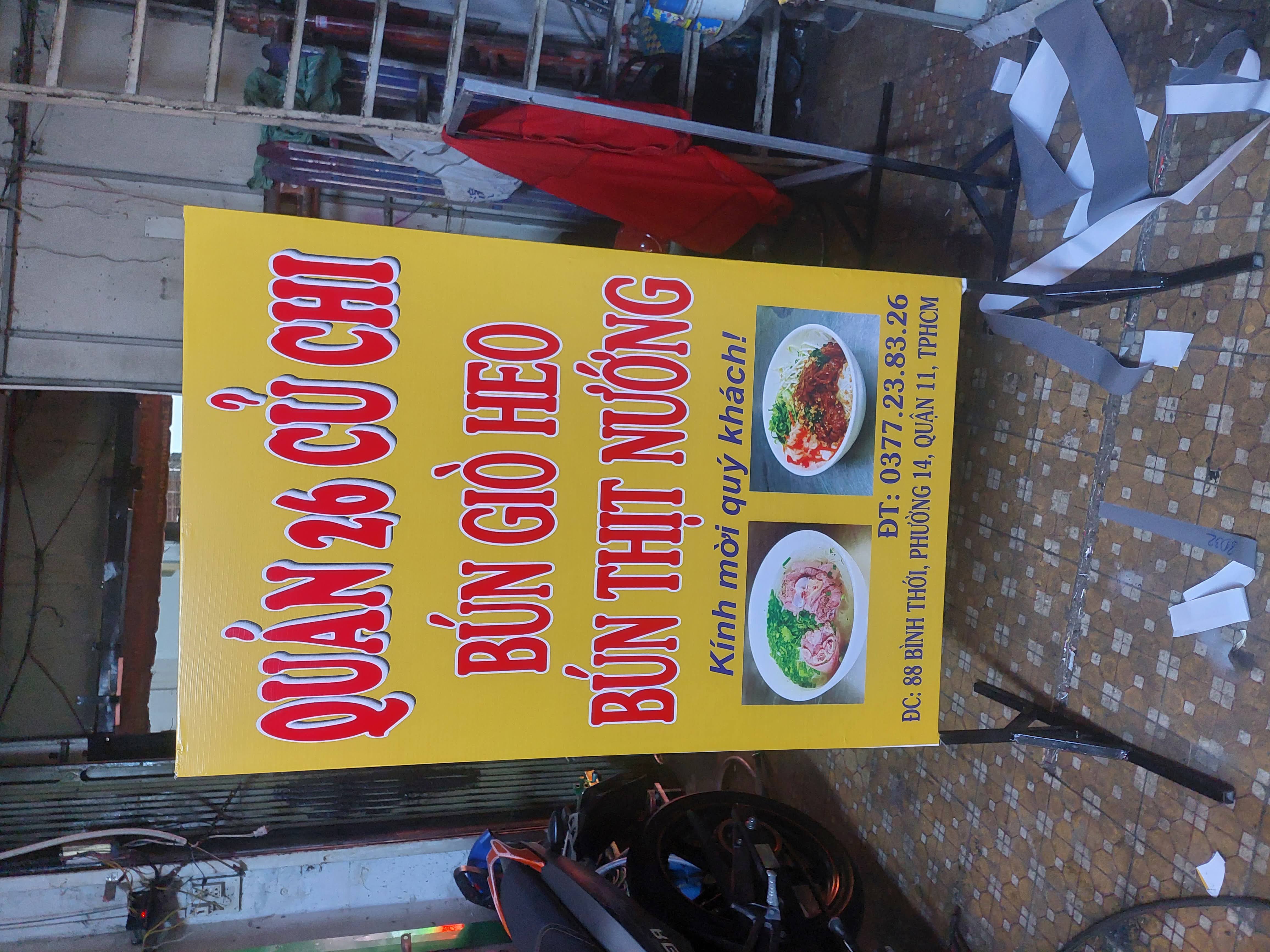 làm biển quảng cáo cho cửa hàng quán ăn bình dân tại quận 11, TP.HCM