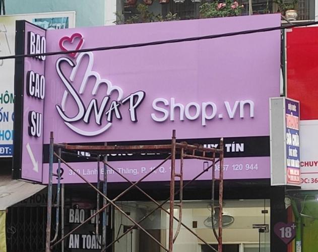 bảng hiệu alu bóng, chữ mica có đèn sang trọng,  siêu nổi, làm bảng hiệu bằng nề... - 3D Quảng Cáo CN3