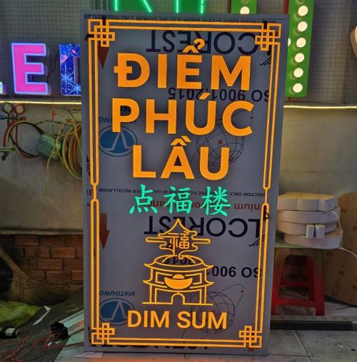 Bảng Hiệu Nhà Hàng Dim Sum – Hộp Đèn Chữ Mica Nổi Sang Trọng, Đẳng Cấp, Bảng hiệ... - Quảng Cáo Ad Shop