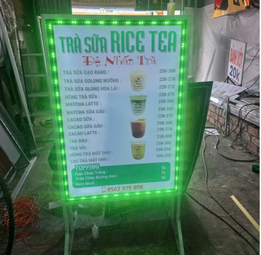 HỘP ĐÈN MICA DÁN DECAL VIỀN LED – GIẢI PHÁP QUẢNG CÁO NỔI BẬT CHO QUÁN TRÀ SỮA, ... - Quảng Cáo Ad Shop
