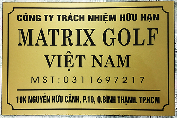 Bảng tên mica, khắc sơn chữ