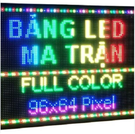 Hộp đèn led ma trận full màu, Bảng led ma trận full màu, bảng được lắp ghép từ n... - 3D Quảng Cáo CN3
