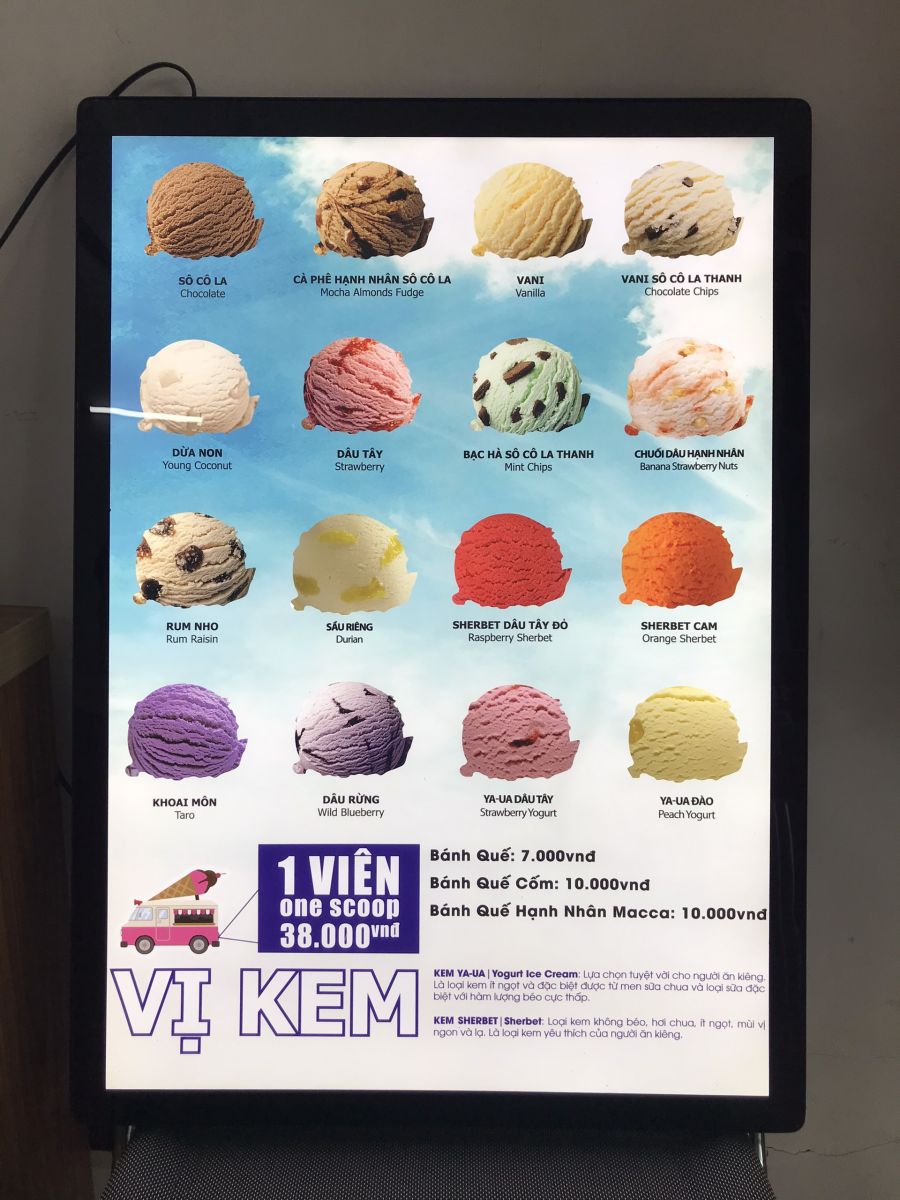 Hộp đèn siêu mỏng (500x700)mm, Hộp đèn siêu mỏng làm từ chất liệu mica, nội dung... - 3D Quảng Cáo CN3