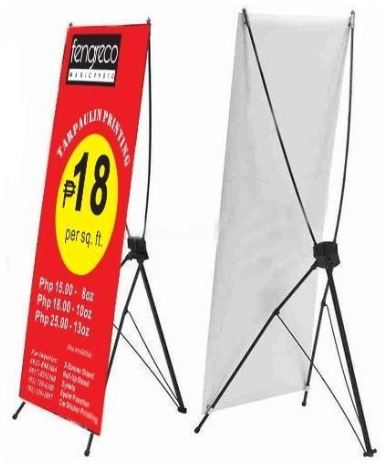 Standee nhôm chân chữ X, Bảng standee, chưa bao gồm tấm bạt - 3D Quảng Cáo CN3