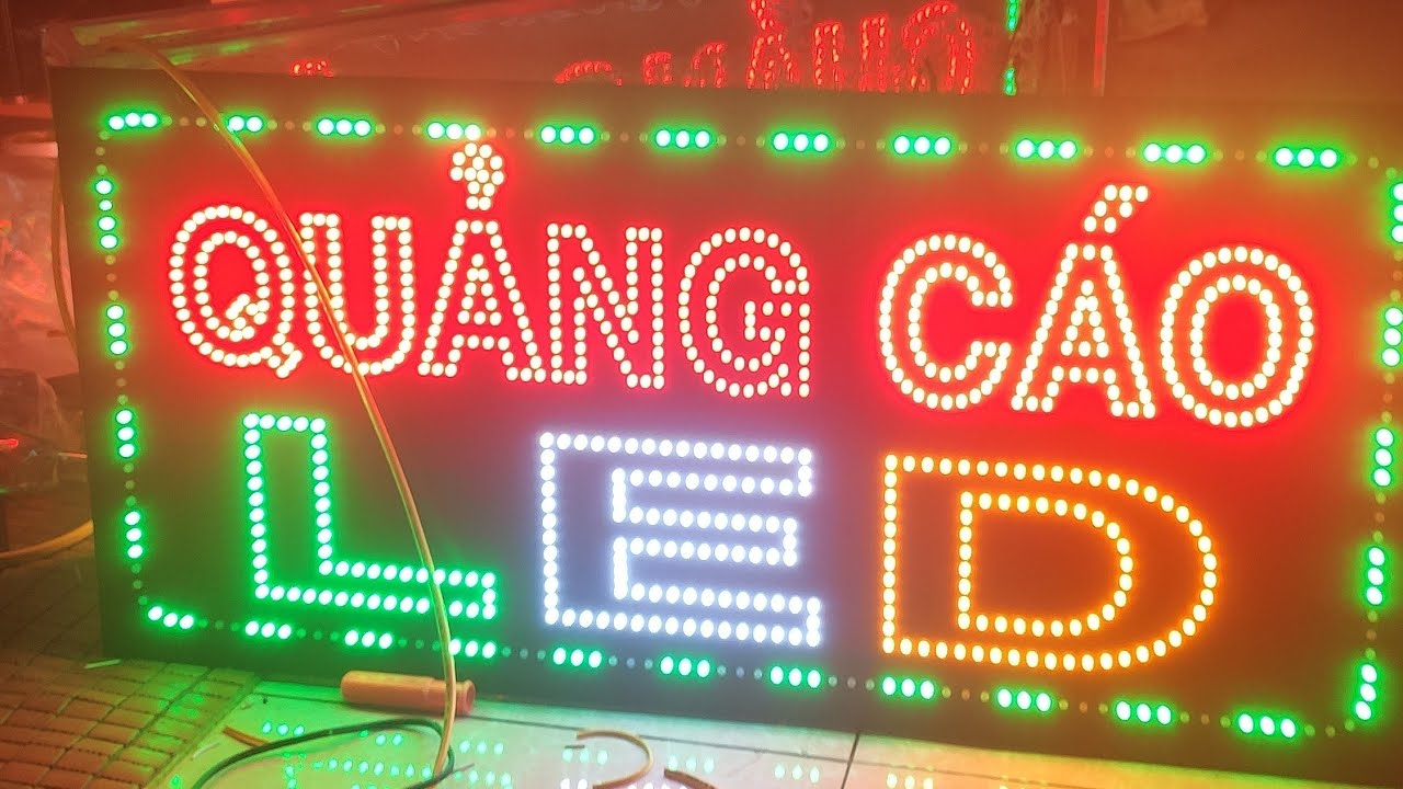 Hộp đèn led ruồi 5ly - 2 mặt, Nền alu, đèn led ruồi 5li - 3D Quảng Cáo CN3