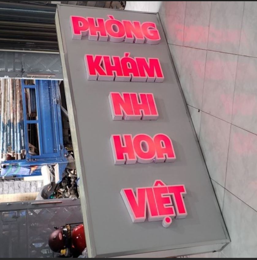 Bảng hiệu Alu, chữ mica có đèn., Bảng Hiệu Alu Kết Hợp Chữ Nổi Mica C&oacute; Đ&... - 3D Quảng Cáo CN3