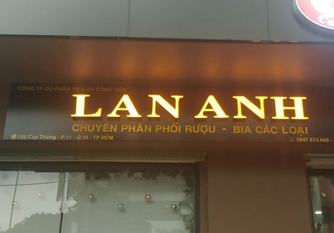 Bảng hiêu alu chữ mica có đèn led sáng mặt, Nền bảng hiệu bằng chất liệu alu, nộ... - Quảng Cáo Sồi Ký