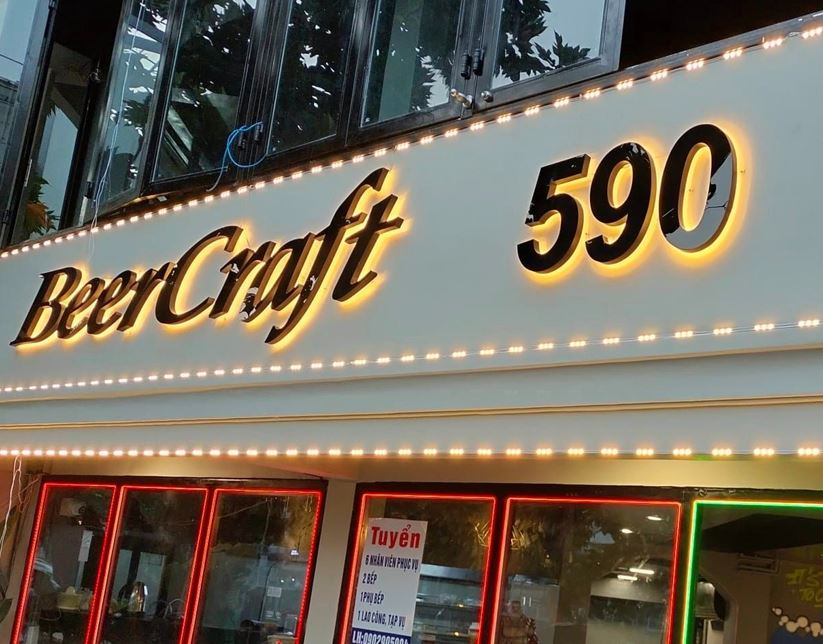 Bảng hiệu alu chữ mica có đèn  sáng chân., Bảng Hiệu Alu Chữ Mica C&oacute; Đ&eg... - 3D Quảng Cáo CN3