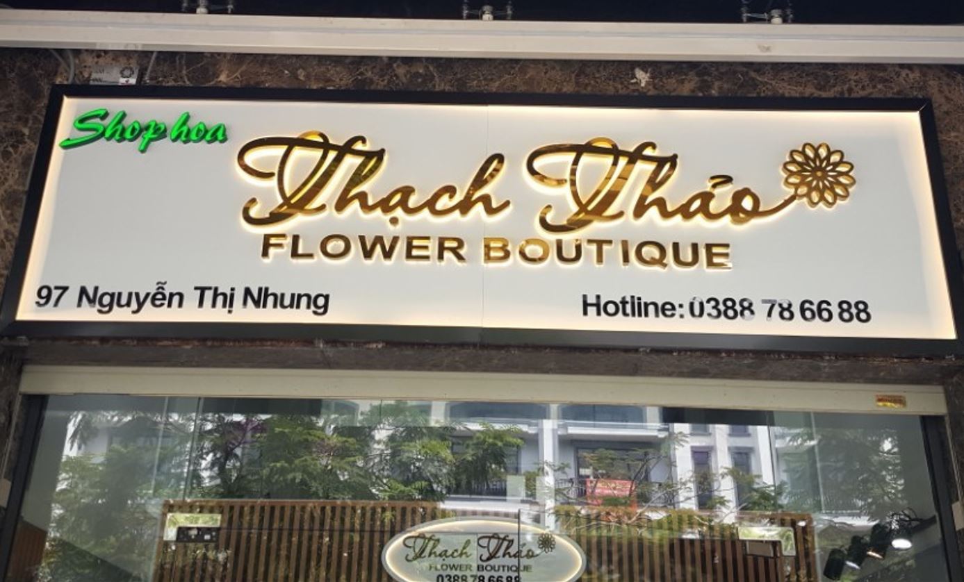 Bảng hiệu alu nội dung chữ alu có đèn sáng hắt chân, có led viền, Nền bảng hiệu ... - 3D Quảng Cáo CN3