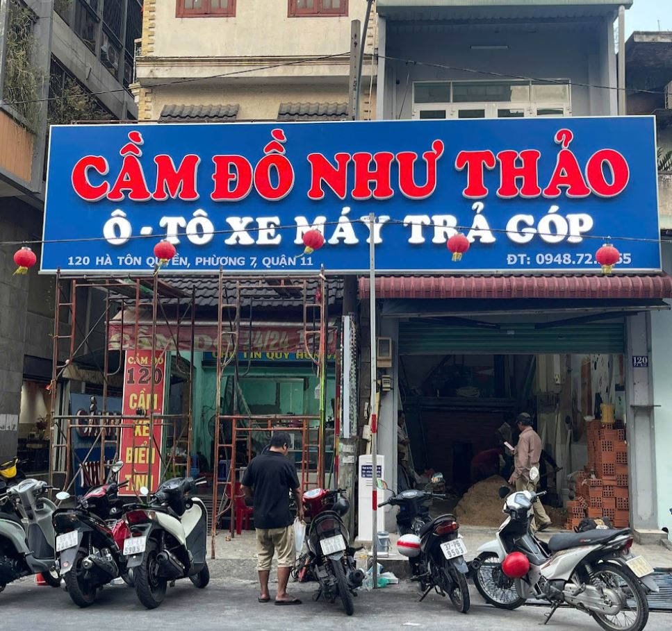 bảng hiệu nền alu chữ mica giá rẻ - đẹp tại HCM