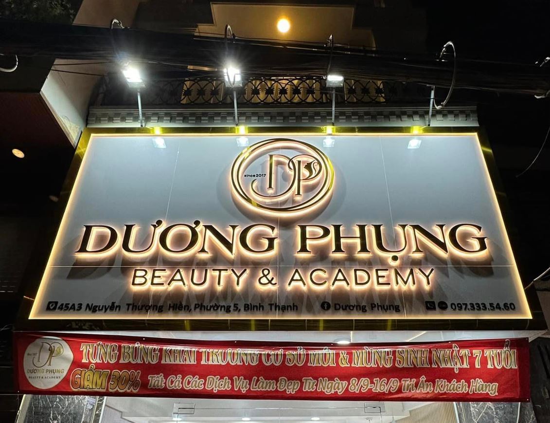 bảng quảng cáo chữ alu đèn sáng hắt chân siêu nổi, có lắp đèn pha, Bảng Quảng C&... - Quảng Cáo Ad Shop