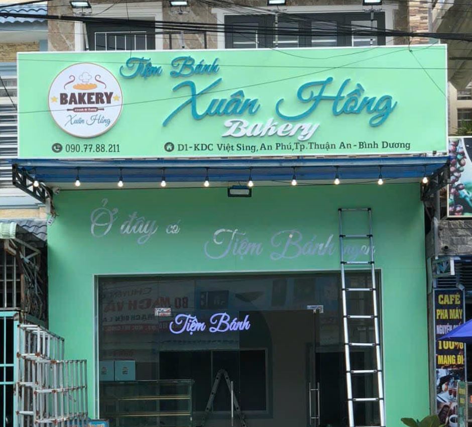 biển quảng cáo  xanh, nội dung mica không đèn giá rẻ