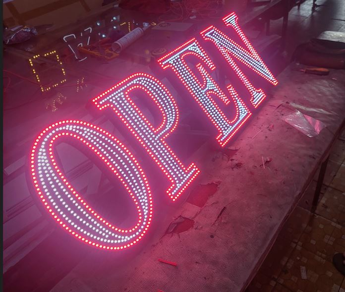 Chữ Alu đèn led ruồi, Chữ Alu Đ&egrave;n LED Ruồi &ndash; Giải Ph&aacute;p L&agr... - 3D Quảng Cáo CN3