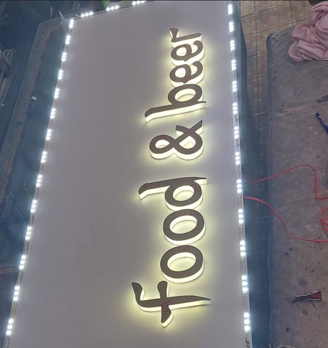 Chữ mica đèn hắc chân, Chữ Mica 2li Đ&egrave;n S&aacute;ng Ch&acirc;n &ndash; Lự... - 3D Quảng Cáo CN3