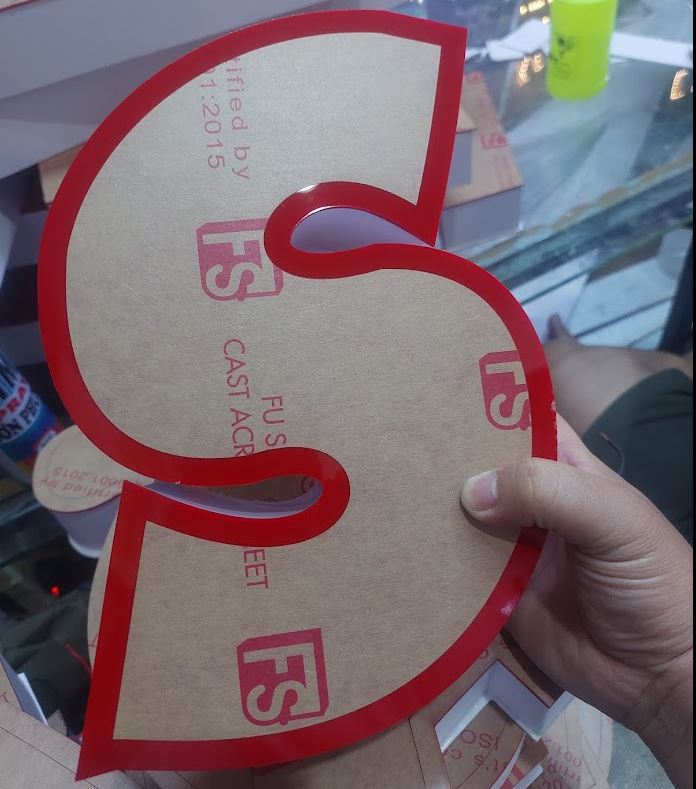 Chữ nổi khối mica có khắc viền - không đèn, Chữ Nổi Mica Khắc Viền &ndash; Giải ... - 3D Quảng Cáo CN3