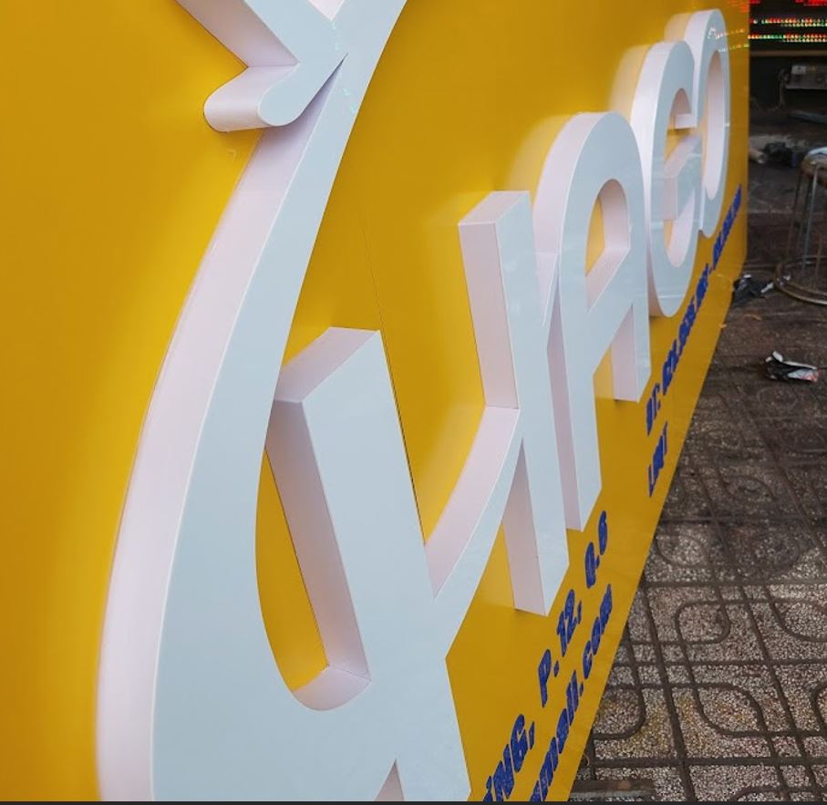 Chữ nổi mica không đèn, Chữ Nổi Mica Kh&ocirc;ng Đ&egrave;n &ndash; Giải Ph&aacu... - 3D Quảng Cáo CN3