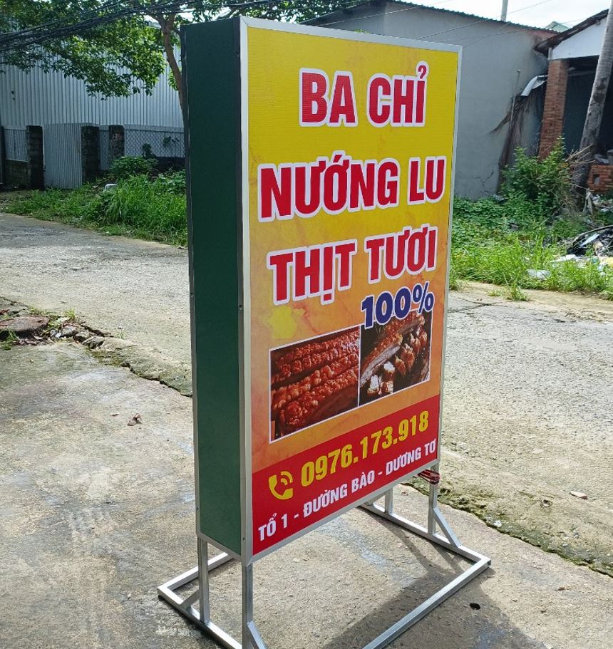 hộp đèn bạt đơn giản giá bình dân