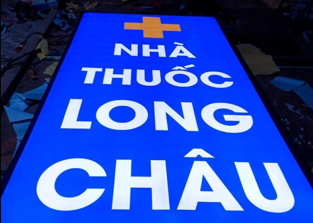 Hộp đèn bạt không gân, 1 mặt