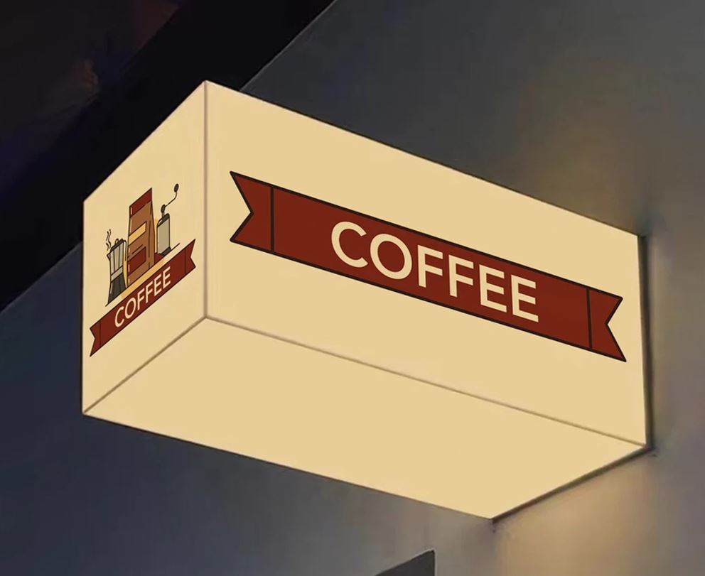 hộp đèn vẫy hình trụ sáng các mặt sang trọng