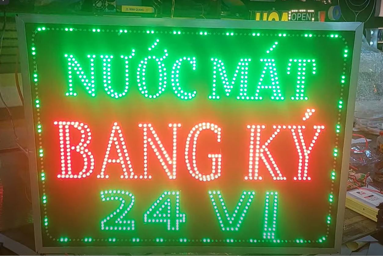 hộp đèn vẫy led ruồi 5li, 2 mặt giá rẻ