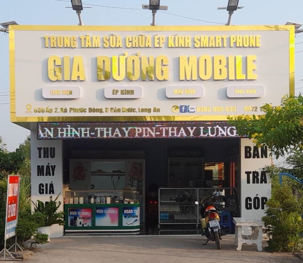 làm bảng hiệu của hàng điện thoại  nền chất liệu alu, chữ alu gương