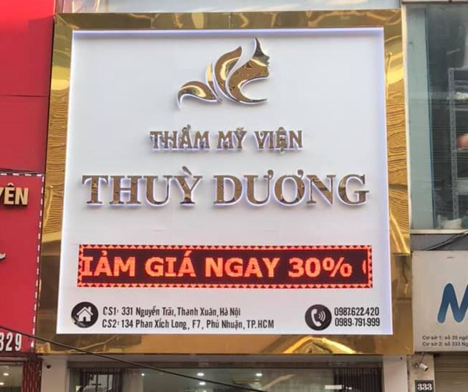 mặt dựng alu bóng có viền ốp alu gương, nội dũng chữ alu gương sáng chân sang tr... - Quảng Cáo Ad Shop
