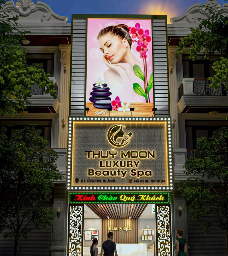 mặt dụng tấm 3d kết hợp với hộp đèn bạt 3M in UV, làm bảng quảng cáo nền bằng nh... - Quảng Cáo Ad Shop