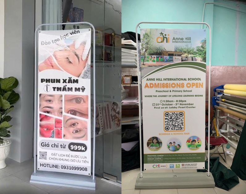 Standee Đế Sắt Kiểu Cửa – Giải Pháp Quảng Cáo Đứng Hiệu Quả, Giá Rẻ, 🔹 Standee đ... - Quảng Cáo Ad Shop