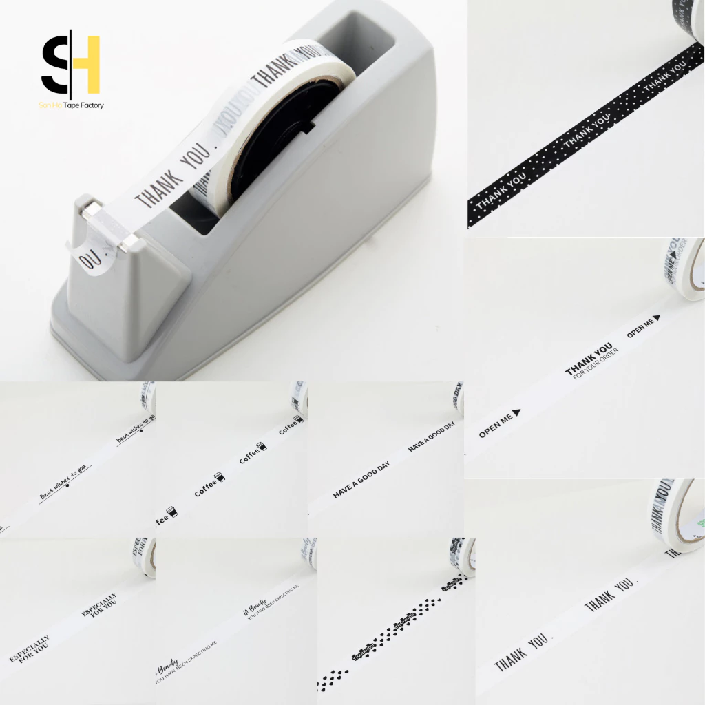 Băng keo dán nắp ly, băng keo thankyou, băng keo dán nắp ly cafe trà sữa