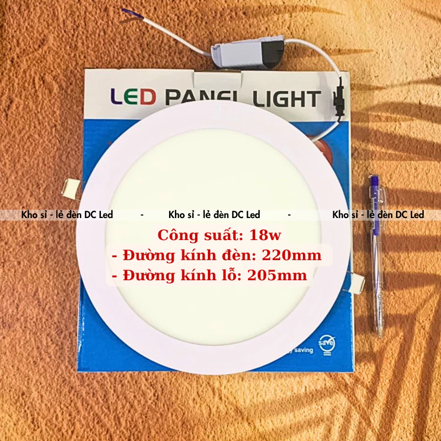 Đèn led âm trần siêu mỏng 6w - 9w - 12w - 18w. Ánh sáng trắng - vàng. Bảo Hành 12 Tháng